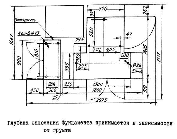 Установочне креслення заточувального верстата для зуборізних головок 3М666ВФ2 Установочне креслення заточувального верстата для зуборізних головок 3М666ВФ2
